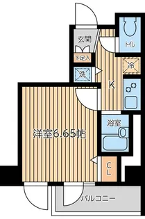 CITY SPIRE 新富町【6階】の間取り