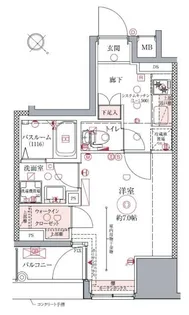 ドムス・スタイル銀座東【10階】の間取り