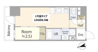 Garden Xavis木場【13階】の間取り