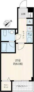 Log門前仲町【203号室】の間取り