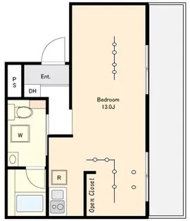 HW.HILLS(新大橋)【5階】の間取り