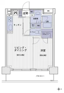 エスティメゾン大島【12階】の間取り