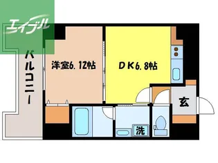 イメゾン麹屋【9階】の間取り