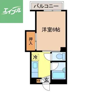 スカイポート南山手【402号室】の間取り