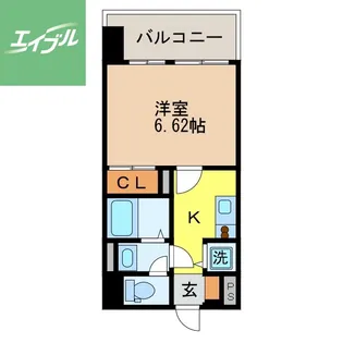 レジデンス古町【1002号室】の間取り