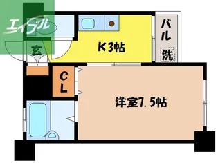 クレインコート東園【303号室】の間取り