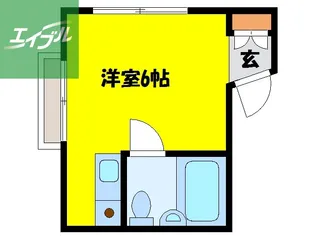 アドヴァンス大浦東【201号室】の間取り