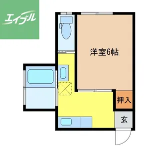 ファボリート西小島【201号室】の間取り