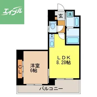 Residence中川【903号室】の間取り