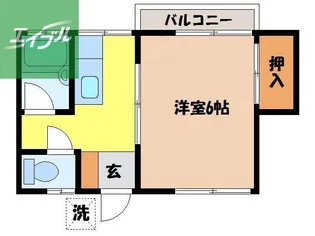 サンク日の出【202号室】の間取り