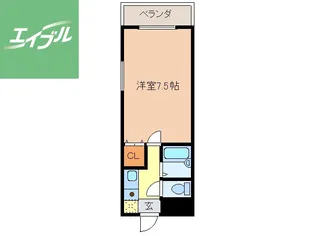 Angel八幡【602号室】の間取り