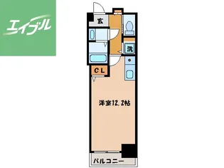 リード浜町【401号室】の間取り