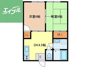 メゾンドみなみⅡ【3-C号室】の間取り