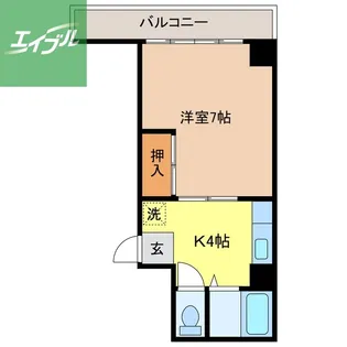 セントラルハイツ酒井【501号室】の間取り