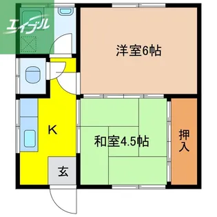 中小島2丁目アパート【101号室】の間取り