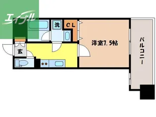 ABITI浜町【5階】の間取り