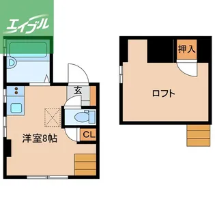 ヴィクトリアピーク松ヶ枝【302号室】の間取り