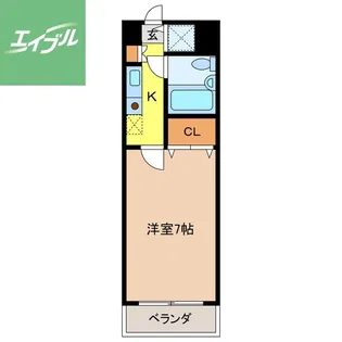 ラ・レジダンス・ド・シャルール【3階】の間取り