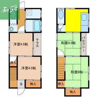 長崎県長崎市館内町【一戸建】の間取り