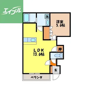 サウスレディ【1階】の間取り
