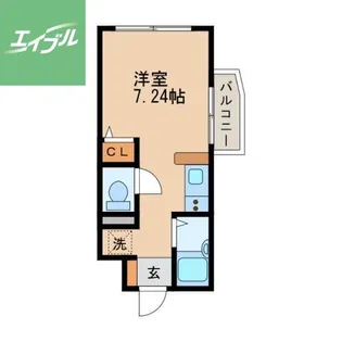 ディノ本河内【401号室】の間取り