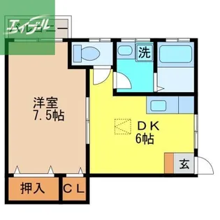サウスタウン雄飛【1階】の間取り