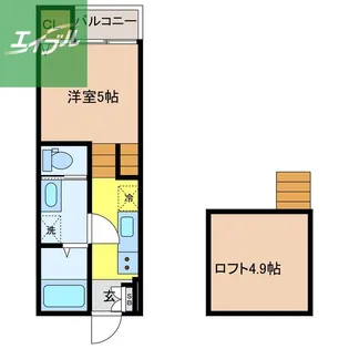 signpost弥生【207号室】の間取り