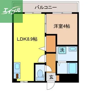SunnyPlace戸町【2階】の間取り