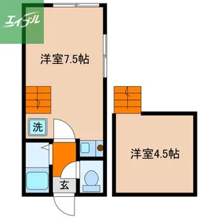 サンローズ葉山【201号室】の間取り
