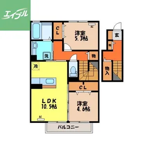 グラン大樹【2階】の間取り
