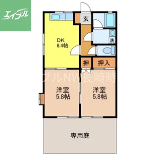 ファミール舞【1階】の間取り