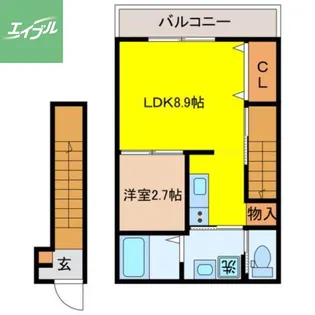 Residence時津West【205号室】の間取り