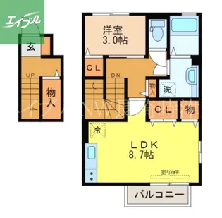 セレッソ【2階】の間取り