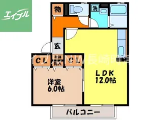 昴Ⅱ【203号室】の間取り