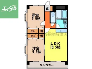 アーブルセゾン【3階】の間取り