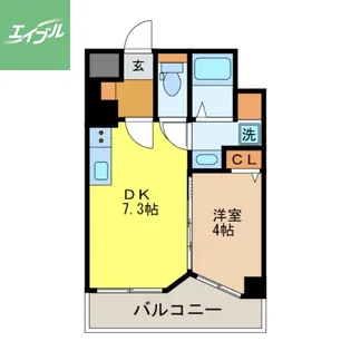 アミティ青雲通り【402号室】の間取り