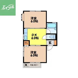ベルメゾン【101号室】の間取り