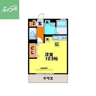 シエルガーデン【1階】の間取り