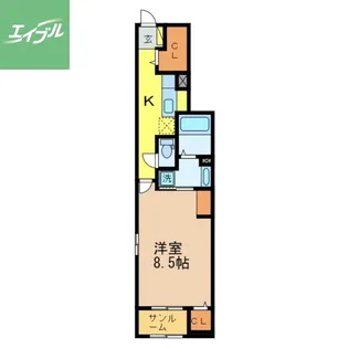 長崎県西彼杵郡時津町野田郷【アパート】の間取り