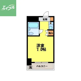 長崎県西彼杵郡時津町浜田郷【マンション】の間取り