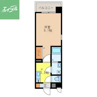 SKY時津【301号室】の間取り