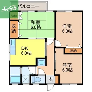 コーポ加藤【201号室】の間取り
