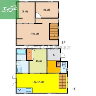 長崎県西彼杵郡長与町嬉里郷【一戸建】の間取り