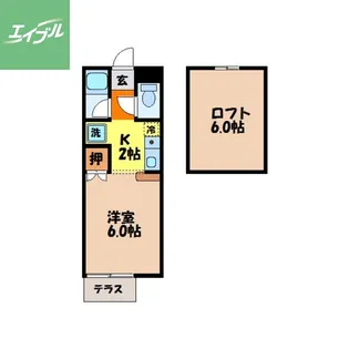 シーサイド京泊【2階】の間取り