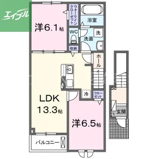 エトワール【202号室】の間取り