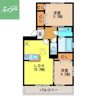 令京ヒラキ【1階】の間取り
