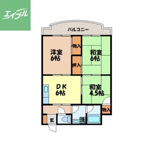 陽気楼ビル【305号室】の間取り