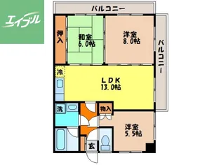 森マンション【4階】の間取り