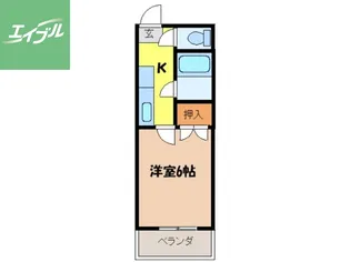 エクシード葉山【203号室】の間取り