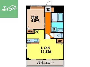 エルシェアート【1階】の間取り